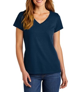 Vente en gros de haut de yoga vierge oversize d'été t-shirts pour femmes t-shirt court uni pour dames t-shirt à col en V en coton de haute qualité - Product Image 1