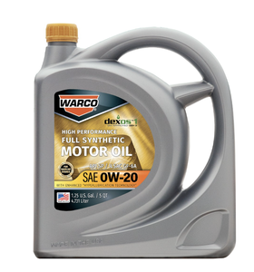น้ำมันเครื่องสังเคราะห์แท้ WARCO Dexos1 GEN 3 ป้องกันการสึกหรอ สำหรับยานยนต์ SAE 0W-20 บรรจุ 3 ขวด ขนาด 5 ควอร์ต - Product Image 1