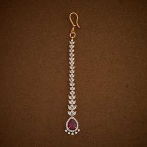 Objet de collection culturel Zircon Tikka 182135 Design de bijoux intriguant - Product Image 1