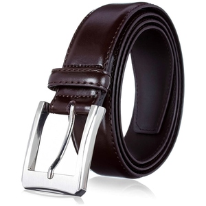 Cinturón de cuero reversible para hombre, elegante, de doble cara, acabado liso, calidad superior, ajuste ajustable, cinturón informal de negocios clásico - Product Image 3