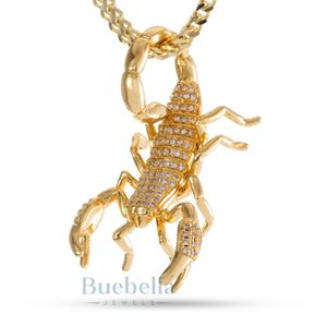 Bọ Cạp Vua Vàng Ice Hip Hop Hoàng Gia Năng Lượng Mặt Dây Chuyền Vòng Cổ Khốc Liệt Tôn Giáo Phong Cách Cho Nam Giới Cưới Moissanite Mặt Dây Chuyền quyến rũ - Product Image 1