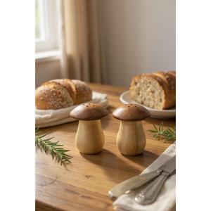 Ensemble de salières et poivrières en bois naturel, 2 pièces, outils élégants pour les épices - Product Image 1