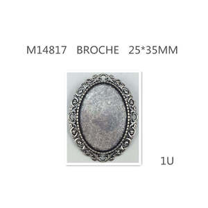 CRAFTS BROOCH12u/c-Broche de aleación de zinc para niños Número Patrón de flores Plateado Perla Diamante Principal para regalos Fiestas Compromisos - Product Image 1