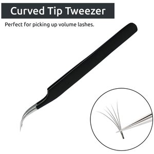 Hot Sale New Eyelash Tweezer Stainless Steel 11 Colors Eyelash Extensions Tweezers Lash <b>Applicators</b> Private <b>Label</b> - Product Image 4