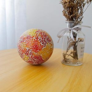 Luxurious Mosaic <b>Glass</b> <b>Sphere</b> Creative Design Home <b>Glass</b> Decorative Balls Crafts Golden Ball Ornaments Home Decoration for Gift - Product Image 4