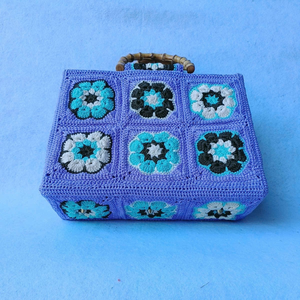 กระเป๋าถักโครเชต์สำหรับผู้หญิงกระเป๋าผ้าถักสะพายไหล่กระเป๋าถักโครเชต์น่ารักสำหรับเด็กผู้หญิงผลิตในเวียดนาม - Product Image 2