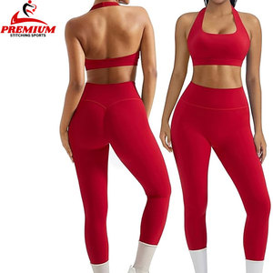 Nuevo Conjunto Deportivo de Alta Calidad con Logotipo Personalizado para Mujer, Ropa de Gimnasio de 2 Piezas, Conjuntos de Yoga, Conjunto de Fitness para Gimnasio - Product Image 1