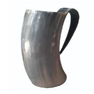 Tasse à boire décorative en corne de buffle avec gravure polie authentique, disponible en logo personnalisé et en tailles - Product Image 4