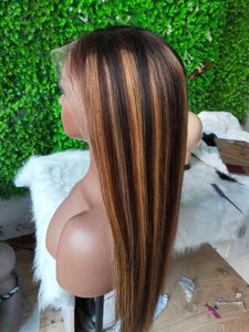 Femmes 100% naturel indien Extensions de cheveux pleine dentelle perruque 24 pouces main attaché trame Natal vagues extrémité droite simple dessiné - Product Image 5