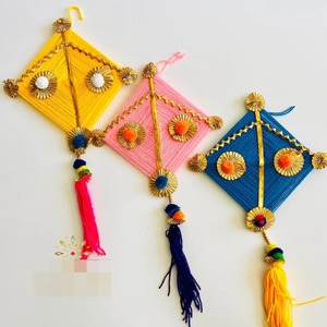 Cerf-volant indien en laine pour décorations de mariage Mehendi Haldi Makar Sankranti Lohri! Décorations cerf-volant - Product Image 4