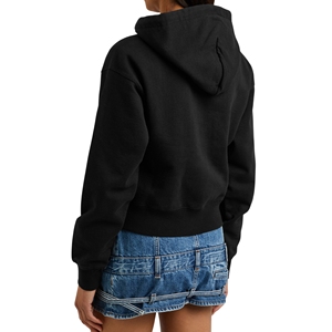 Sudadera Corta de Felpa de Algodón Grueso para Mujer, Sudadera Holgada con Hombros Caídos, Sudadera Personalizada Lisa con Forro, Ropa Urbana - Product Image 3