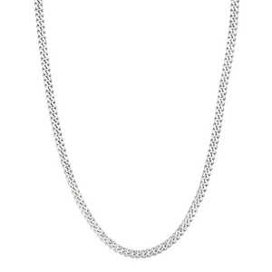 Collier à chaîne fine pour homme Urthn plaqué argent style 1204117 - Product Image 1
