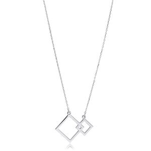 Collier de carrés à emboîtement géométrique en argent sterling 925 plaqué or pour l'acheteur de bijoux en gros fait à la main turc - Product Image 5
