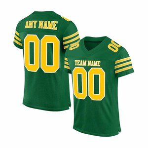 American Football Jersey Short Sleeve V Neck 100% Polyester Breathable Quick Dry Unisex Adult with Customized Team <b>Number</b> - Product Image 6
