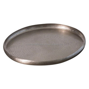 Vente en gros Plateau rond de service alimentaire en acier inoxydable Grand prix Grande assiette pour restaurant - Product Image 5