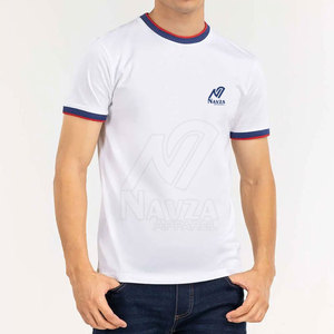 Camiseta de color sólido 100% algodón para hombre, cómoda, talla grande, corte holgado, ropa informal para hombre, camiseta estampada a bajo precio - Product Image 2