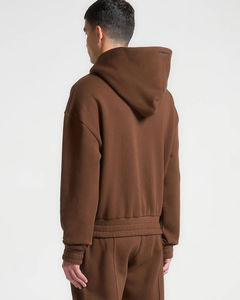 Ensemble de survêtement décontracté pour homme d'hiver, 100% coton polaire, séchage rapide, respirant, vêtements de sport lourds - Product Image 2