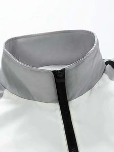 Chaqueta Cortavientos Moderna y Ligera de Lona para Hombre, Chaqueta Impermeable con Cuello Alto para Actividades al Aire Libre en Primavera - Product Image 6