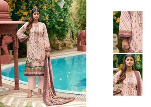 Costume pour femmes en pur coton avec broderie personnalisée Mal Mal Duppata Robe longue Kurtis pour la vente en gros - Product Image 5