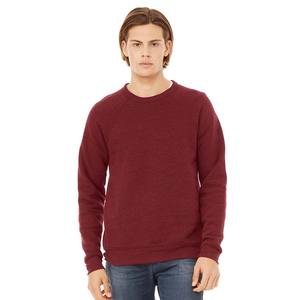 เสื้อกันหนาวผ้าฟลีซฟองน้ำคอกลมชายผ้าแคนวาสสี100% - Product Image 1