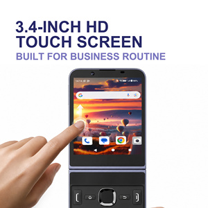 Téléphones pliables Pocket 3 Square 64 Go + 4 Go, clavier QWERTY, 4G Android AOSP, téléphone hébreu juif casher avec OEM/ODM - Product Image 4
