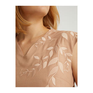 VIKON KARIŞIMLI ÇİÇEK NAKIŞLI ELBİSE Robes de soirée - Product Image 6