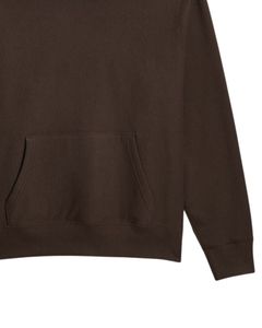 Ensemble de survêtement en molleton marron pour unisexe, sweat-shirt uni et pantalon de jogging, tenue deux pièces, mélange de coton doux, chaud pour l'hiver, design OEM - Product Image 5