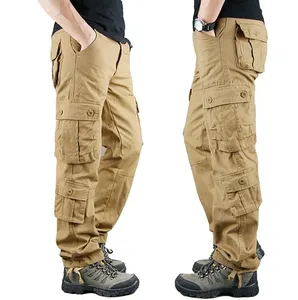 2022 Lente Mannen Cargo Broek Maat 2022 Oversize Mannen Broek Casual Katoen Multi Pocket Aangepaste Cargo Pant