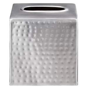 ZenAura PrestigeMetal Boîte à mouchoirs en métal noir Organisateur moderne pour la maison et porte-papier de soie adhésif - Product Image 5