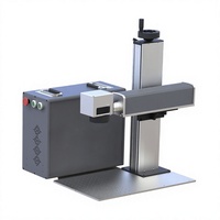Máquina de Marcado Láser de Fibra Portátil de Alta Potencia de 100W, Serie PF con Fuente Láser JPT, para Marcar Acero Inoxidable, Aluminio y Herrajes