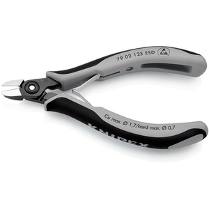 Ciseaux de précision électroniques à coupe latérale 125 mm, forme longue, bord biseauté, couteau utilitaire avec très faible risque ESD - Product Image 6