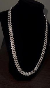 Chaîne cubaine Iced Out en argent sterling 925, style hip-hop de luxe, avec diamants Moissanite VVS, pour homme, idéale pour les soirées - Product Image 4