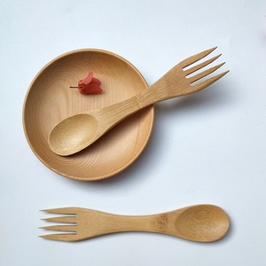 Cuchara de bambú natural para servir comida, cucharas de madera hechas a mano convenientes al por mayor de Vietnam - Product Image 6