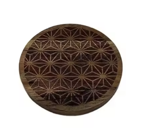 Sous-verres en bois les plus récents pour la maison et la cuisine, sous-verres en bois, meilleur lot de 4 sous-verres en bois - Product Image 3