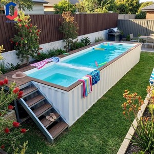 Durable Fiberglass Above Ground Container Pool Resort Backyard Use Full Set Pool Equipment Pool - Product Image 5