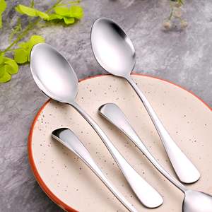 Juego de 4 Cucharas de Acero Inoxidable con Acabado Espejo Elegante y Brillante para Fiestas, Postres, Ensaladas, Degustación de Miel, Uso Seguro - Product Image 2