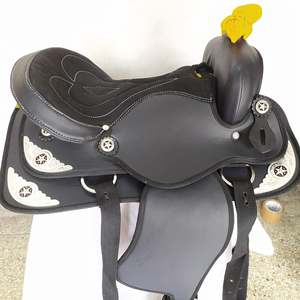 Sillín sintético occidental de caballo de alta calidad, sillín y estribo de nuevo diseño, todos los tamaños disponibles, fabricante en India - Product Image 5