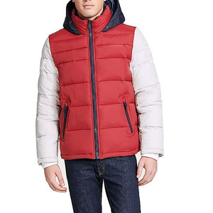 Active <b>Men</b> Winter Bubble <b>Jacket</b> Insulated Padded Breathable <b>Lightweight</b> Outerwear Front Reversible Eco-Friendly Polyester/Nylon - Product Image 1