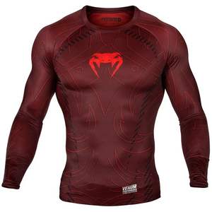 Men's <b>Long</b> Sleeve Rash Guard Custom Fabric Sun Protection for Martial Arts Wear Manufactured in Pakistan - Product Image 2
