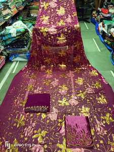 Vente chaude Faransawi Robe De Mariée De Haute Qualité 100% Soie Dirac Somali Tissu Multicolore Imprimé Cristal Pierres Tissé En Gros - Product Image 4