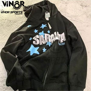 เสื้อฮู้ดโพลีเอสเตอร์สำหรับผู้ชายและผู้หญิงเสื้อฮู้ดผ้าโพลีเอสเตอร์100% พิมพ์โลโก้แบบกำหนดเองสำหรับฤดูหนาว - Product Image 5