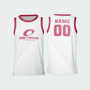 Maillot de basket sans manches d'été avec impression par sublimation respirante, nom d'équipe personnalisé, faible MOQ - Product Image 4