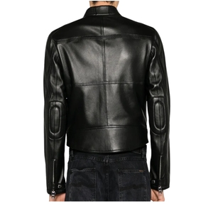 Veste d'hiver en peau de mouton véritable originale pour homme, col montant, logo frontal, dernier design, OEM, haute qualité, personnalisable, élégante, imperméable - Product Image 2