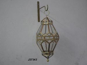 Diseños geométricos de latón y vidrio de alta calidad, linterna, vela de pared, linterna de jardín, linterna colgante, decoración de pared, portavelas de latón - Product Image 4