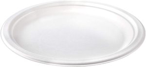 Plat biodégradable jetable de pulpe de canne à sucre de 12 pouces plat écologique de bagasse sans produit chimique plaqué - Product Image 6