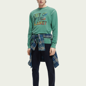 Sweat-shirt en coton de bonne qualité OEM Custom Service Print Logo Cotton Crewneck Men Sweatshirt à vendre - Product Image 3