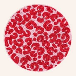 แผ่นรองจานปักลายด้วยลูกปัดแบบสั่งทำพิเศษสำหรับจัดโต๊ะอาหาร แผ่นรองจานประดับลูกปัดสีสันสดใสสำหรับตกแต่งในงานเทศกาล - Product Image 1