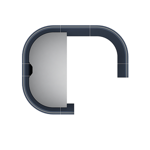 Cápsula de oficina modular de tela con forma de tulipanes H1200, solución de un solo usuario para enfoque silencioso y privacidad - Product Image 2