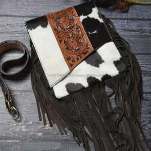 Nueva moda Vintage cuero Sling Bag mujer elegante Ins hombro bolso con estilo Azteca occidental y diseño a cuadros con herramientas - Product Image 5