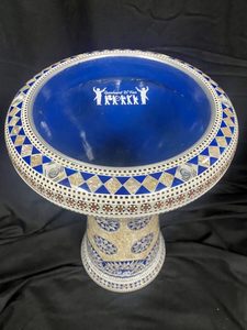 กลองดาร์บูก้า Gawharet El Fan Egyptian Pearl ลายโมเสคสีน้ำเงิน ทำด้วยมือ เครื่องดนตรีประเภทเคาะจังหวะ มีจำหน่ายขนาด 22 และ 23 ซม. - Product Image 2